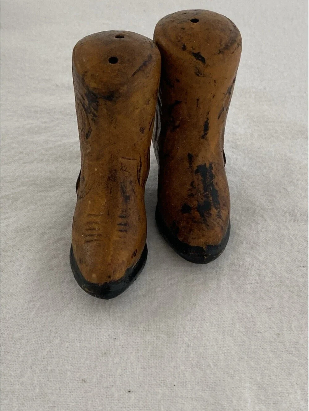 Vintage 1950s Cowboy Boots Salt Pepper Shakers Ceramic “Florida”